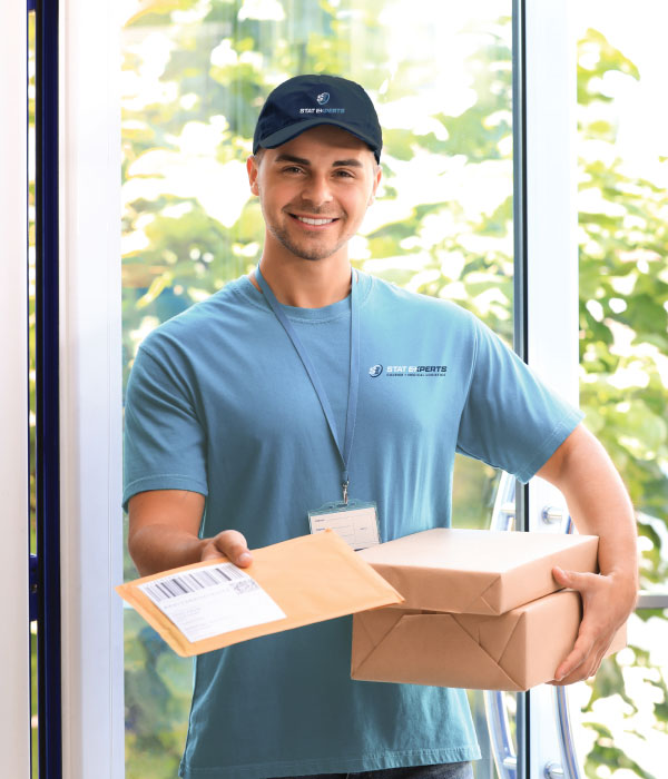 Delivery Person Arrives With Package