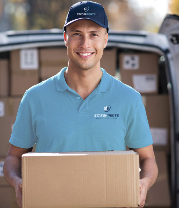 Delivery Worker Smiling